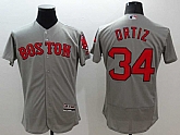 Boston Red Sox #34 David Ortiz Gray 2016 Flexbase Authentic Collection Stitched Jersey,baseball caps,new era cap wholesale,wholesale hats